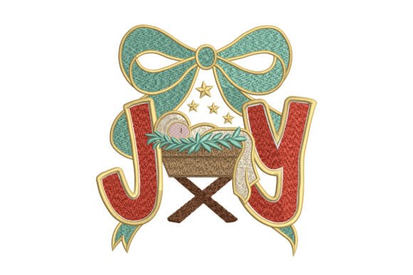 A Designer's Look at the Joy Baby Jesus Christmas Bow Design