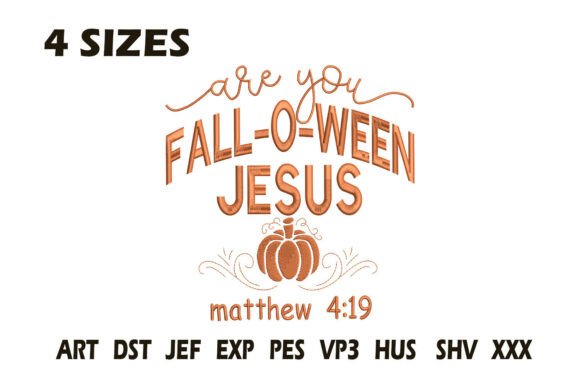 A Designer's Review: Fall O Ween Jesus Embroidery Design