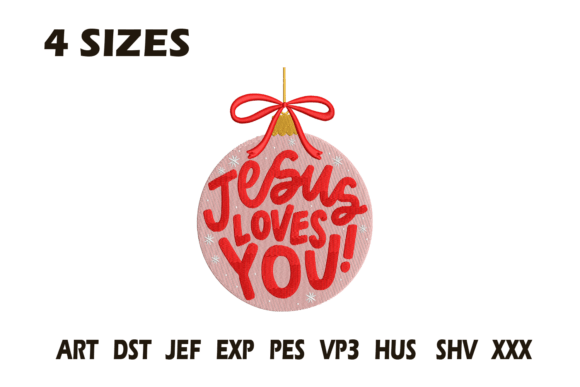 A Designer's Review of the Jesus Loves You Ornament Embroidery