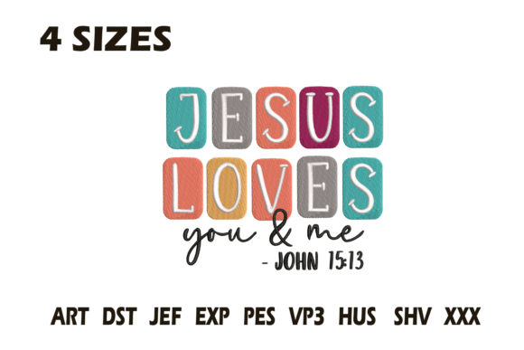 A Designer’s Review of the Jesus Loves You Me Embroidery Design
