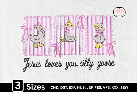 A Preppy & Playful Faith-Based Embroidery Design