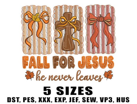 A Professional Review: Fall for Jesus Embroidery Design