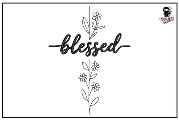 Blessed Floral Cross Embroidery Design Review