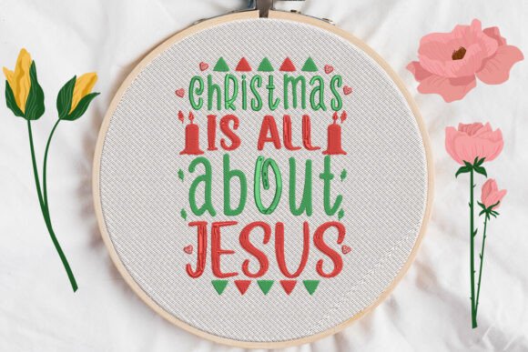 Christmas is All About Jesus: A Festive Embroidery Review