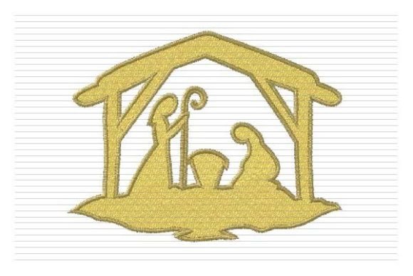 Christmas Nativity Embroidery File: A Festive Addition