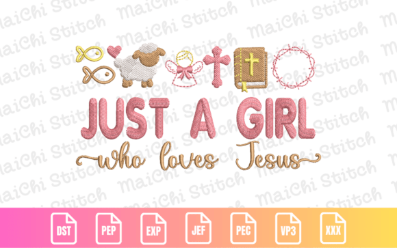 Evaluating the Christian Faith Symbol Embroidery Design