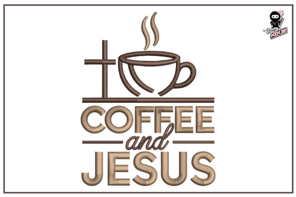 Evaluating the Coffee and Jesus Embroidery Design for Small Business Use