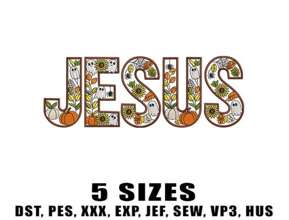 Evaluating the Halloween Jesus Embroidery Design for Boutique Apparel