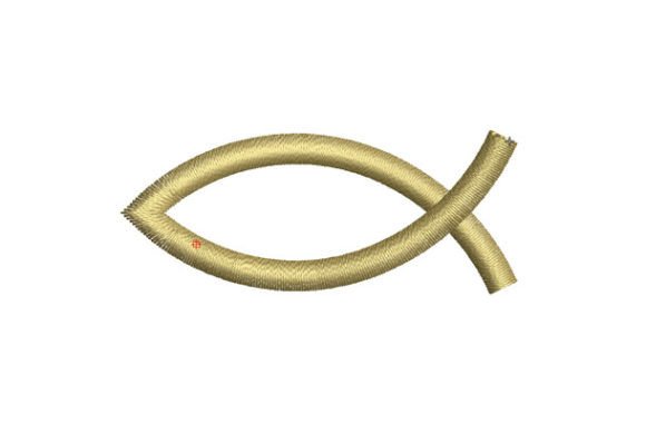 Fish Symbol: A Spiritual Embroidery Design for Apparel
