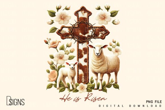 He is Risen: A Bold Christian Easter Embroidery