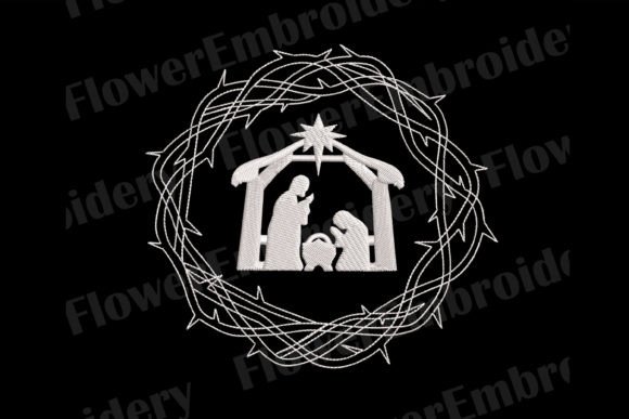 Jesus Baby Christmas: A Festive Embroidery Design