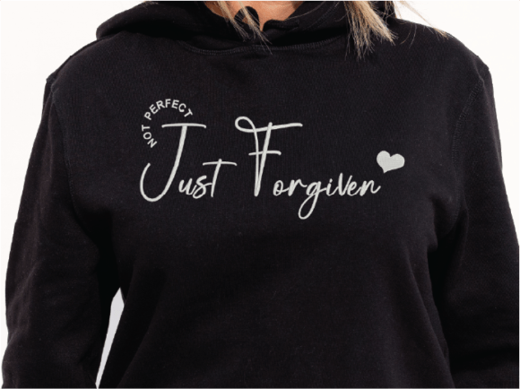 Not Perfect Just Forgiven: A Christian Embroidery Gem