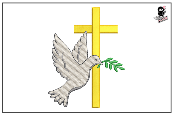 Reviewing Christian Cross with Dove for Boutique Sweatshirts